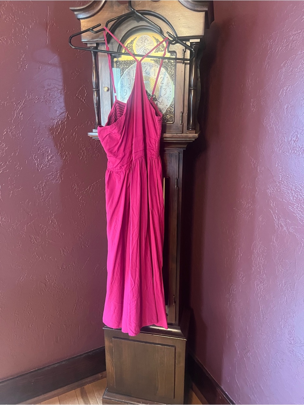 Amazon Women's One-Shoulder Fuchsia Dress